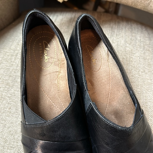 Clark soft insole black round toe heel - Picture 3 of 7